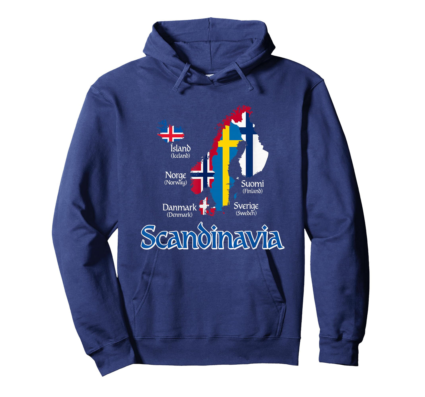 Scandinavia Flags Map T-Shirt