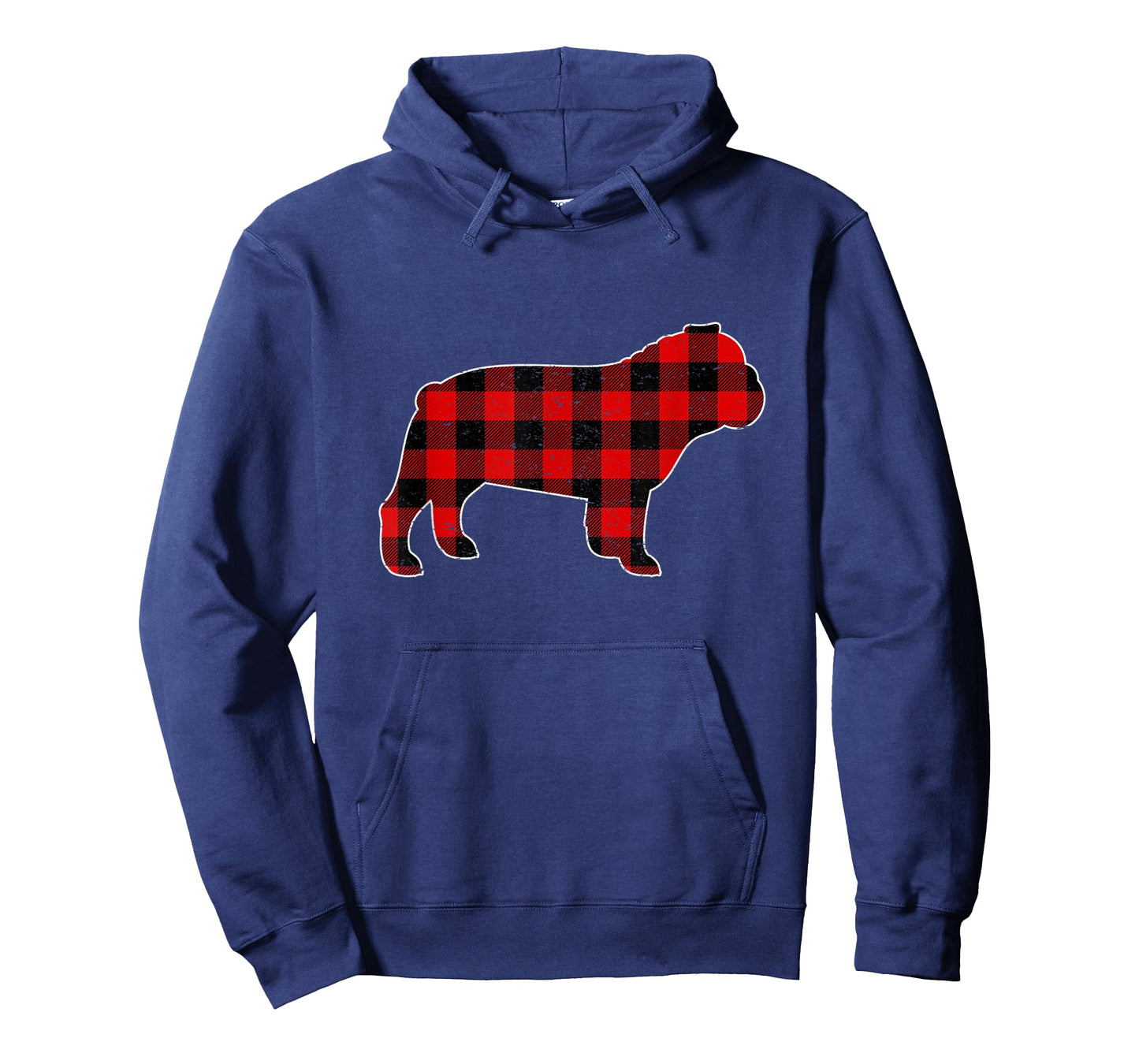 Check Brand For 50, Christmas Buffalo Plaid Bulldog Pajama Men Women Kids T-Shirt