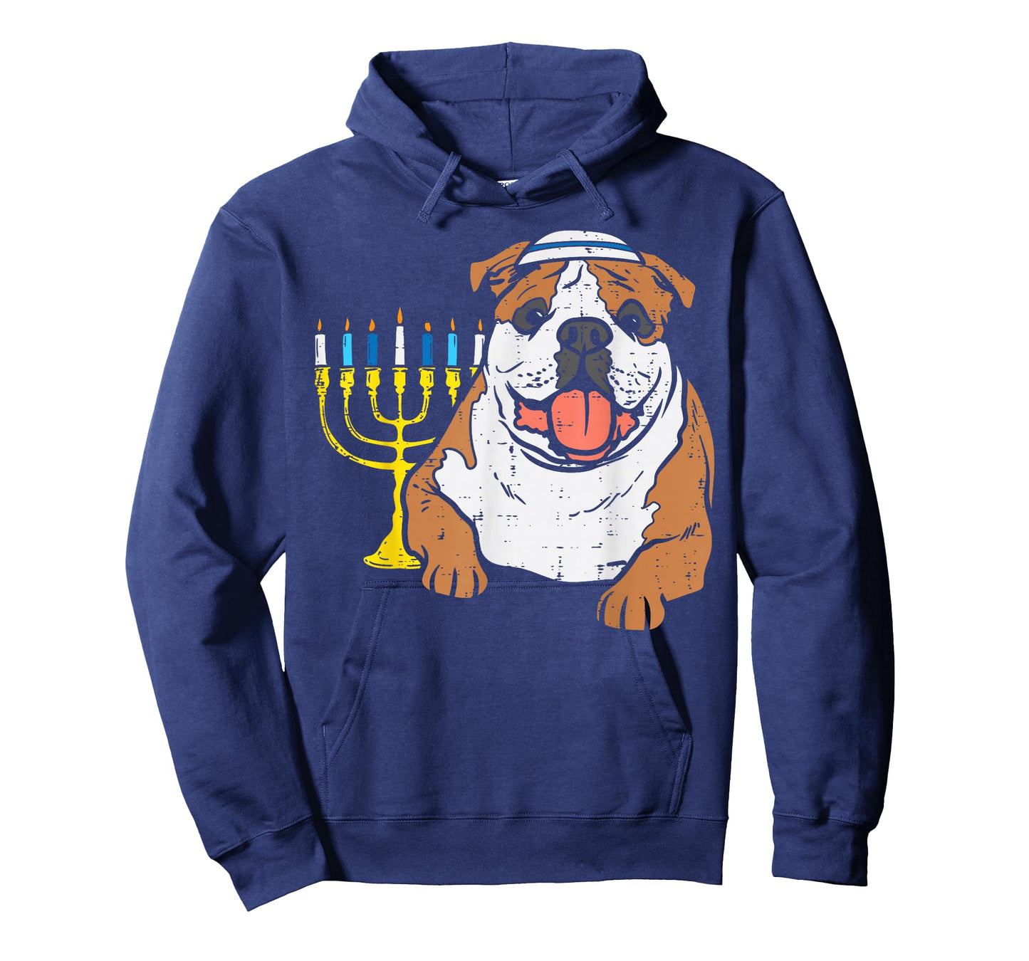 Jewish English Bulldog Dog Hanukkah Pajamas Chanukah PJs T-Shirt