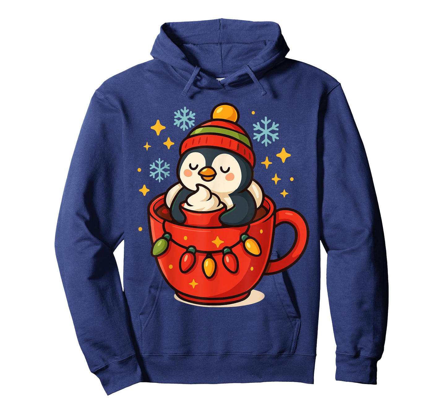 Penguin in Cup – Cute Christmas Winter Holiday Design T-Shirt