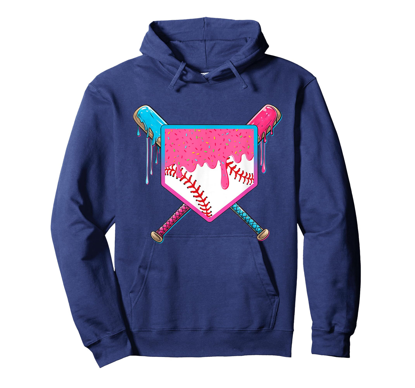 Baseball Bat Home Plate Drip Game Day Baseball Boy Girl Kid T-Shirt