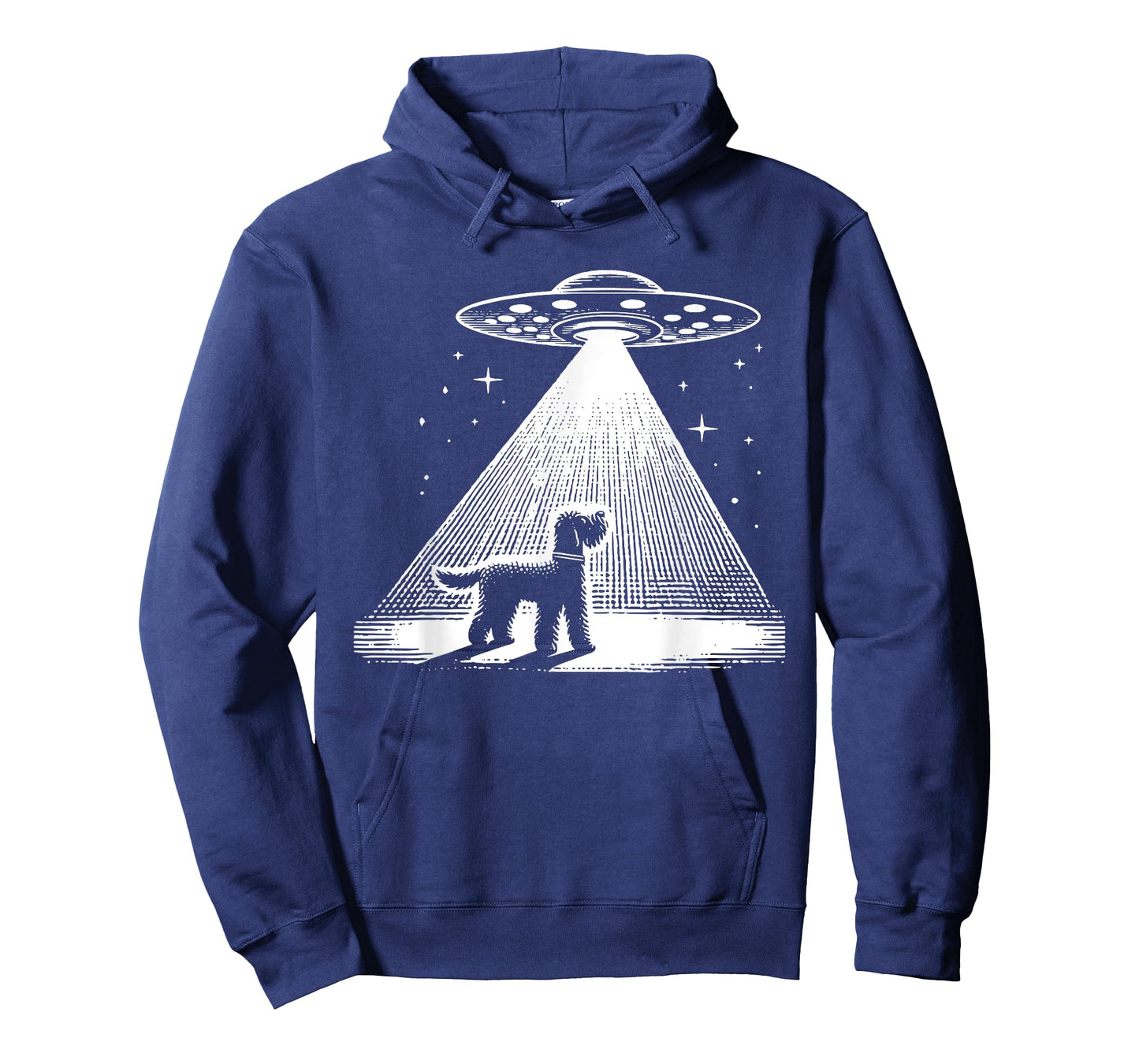 Whoodle Mom Dad Dog - Funny Alien UFO T-Shirt