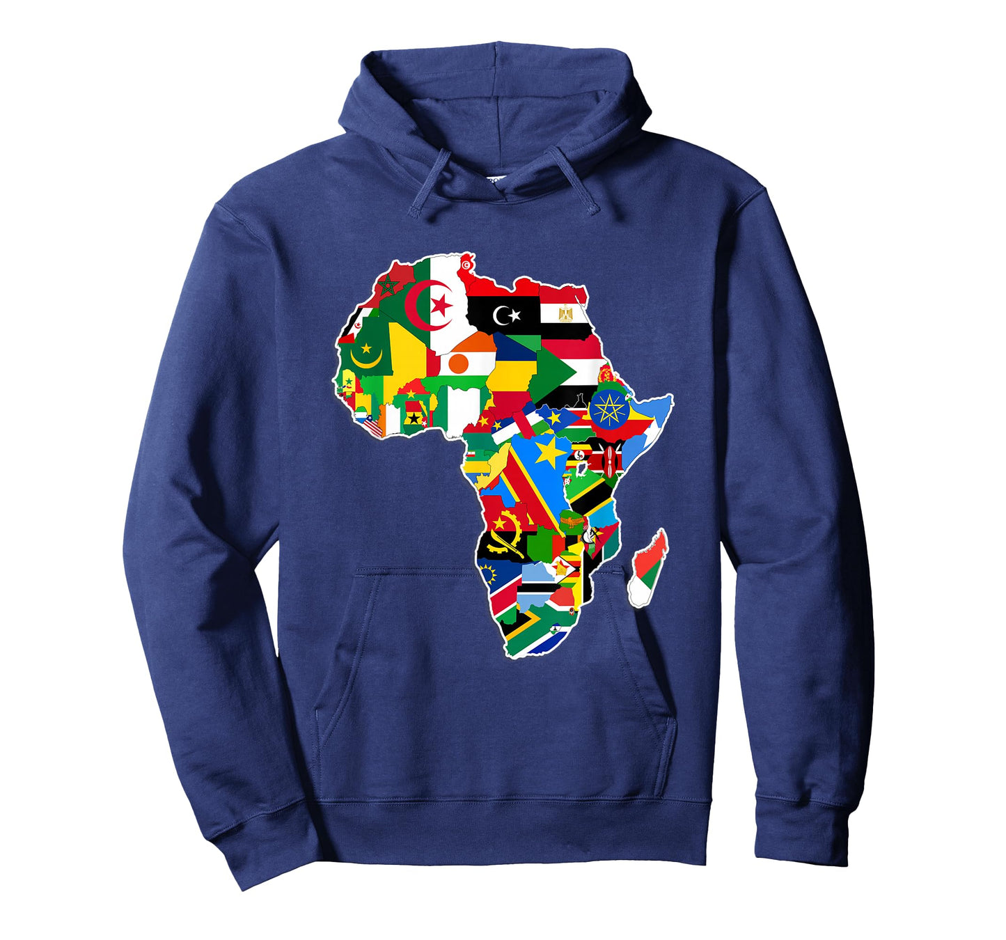 AFRICA PRIDE - MAP OF AFRICAN CONTINENT WITH FLAGS T-Shirt
