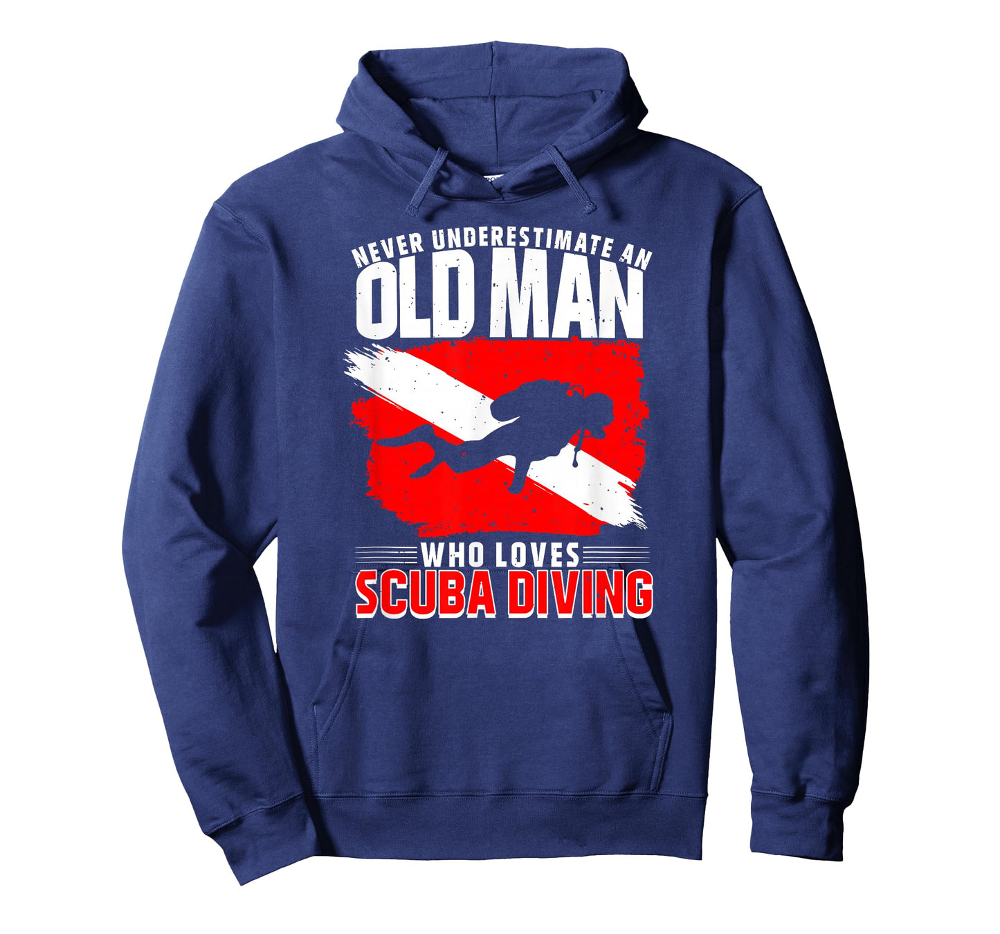 Never Underestimate an Old Man Diver Gift Diving T-Shirt