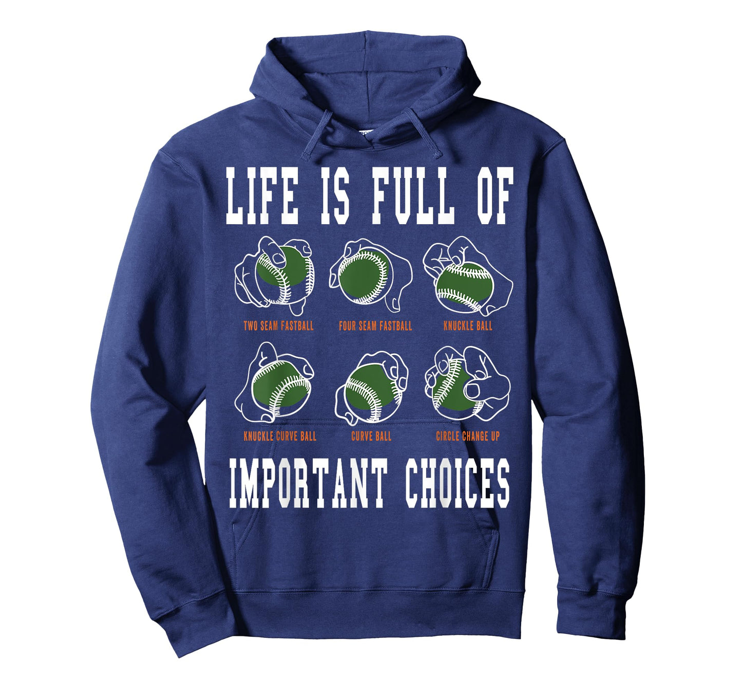 Life Is Full Of Important Choices Baseball T-Shirt