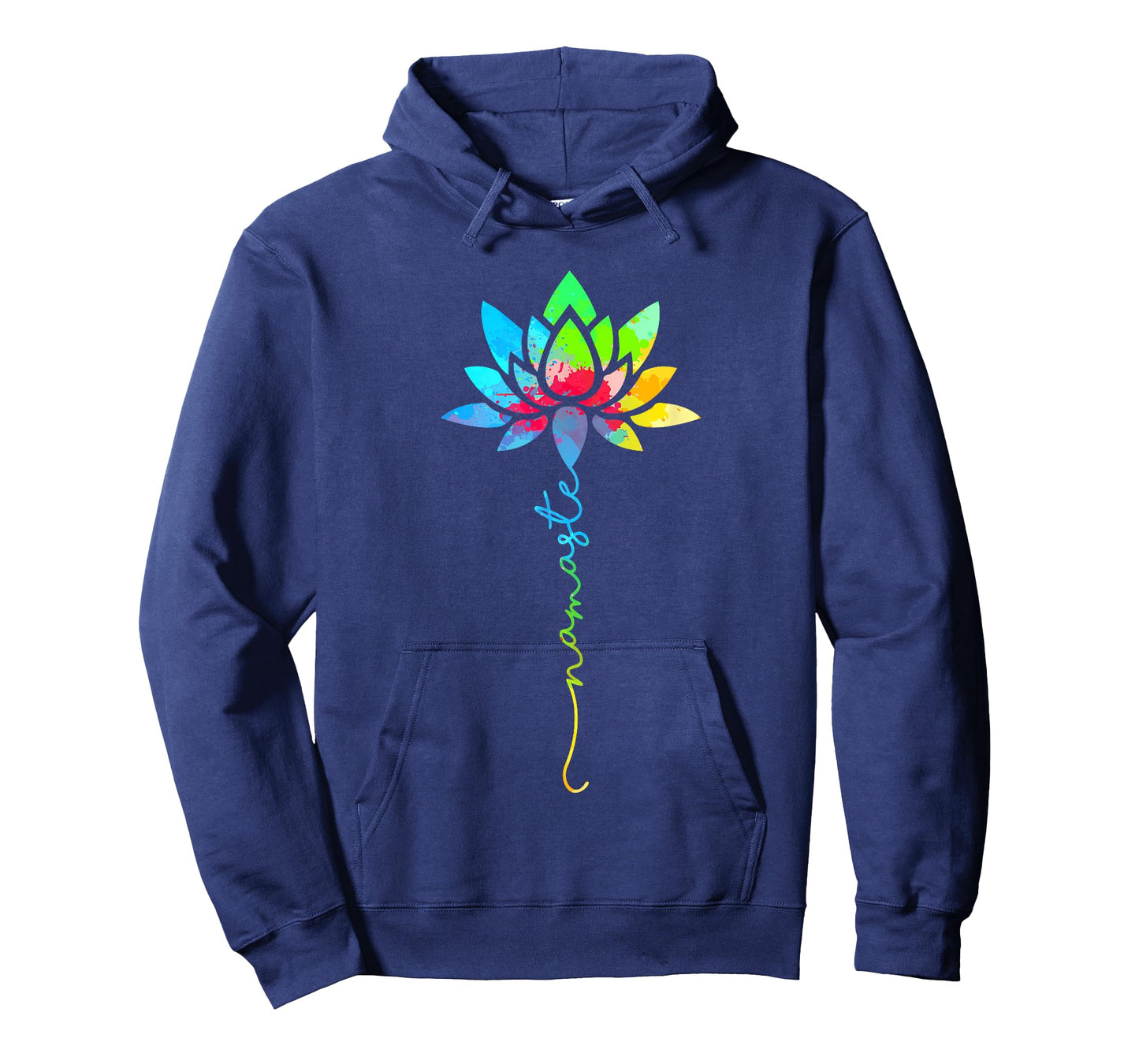 Womens Namaste Rainbow Mandala Lotus Flower Meditation Yoga T-Shirt