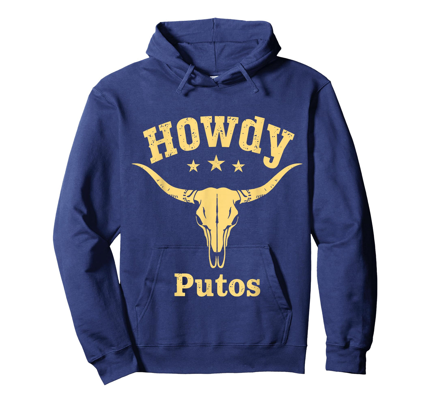 Howdy Putos Country Western Cowboy Bull Skull Men Women T-Shirt