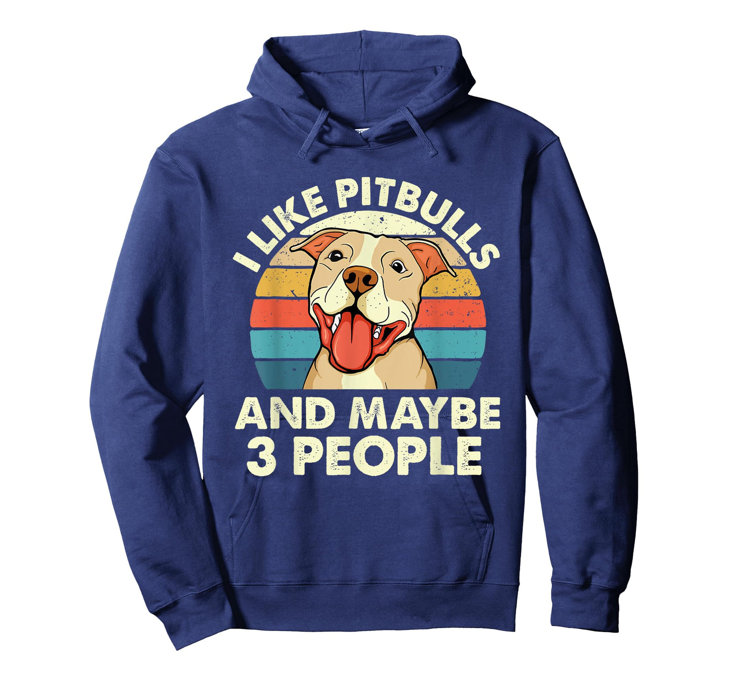 I Like Pitbulls And Maybe 3 People - Retro Dog Canine Lover Men Women Girls Kids T-Shirt