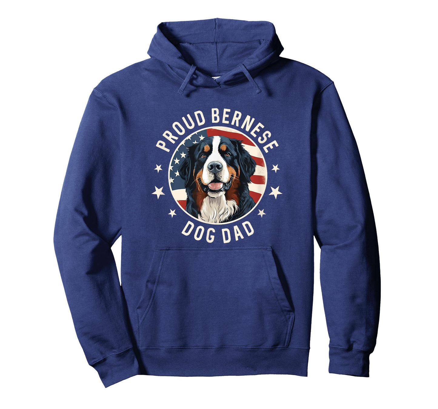 American Flag, Proud Bernese Mountain Dog Dad T-Shirt