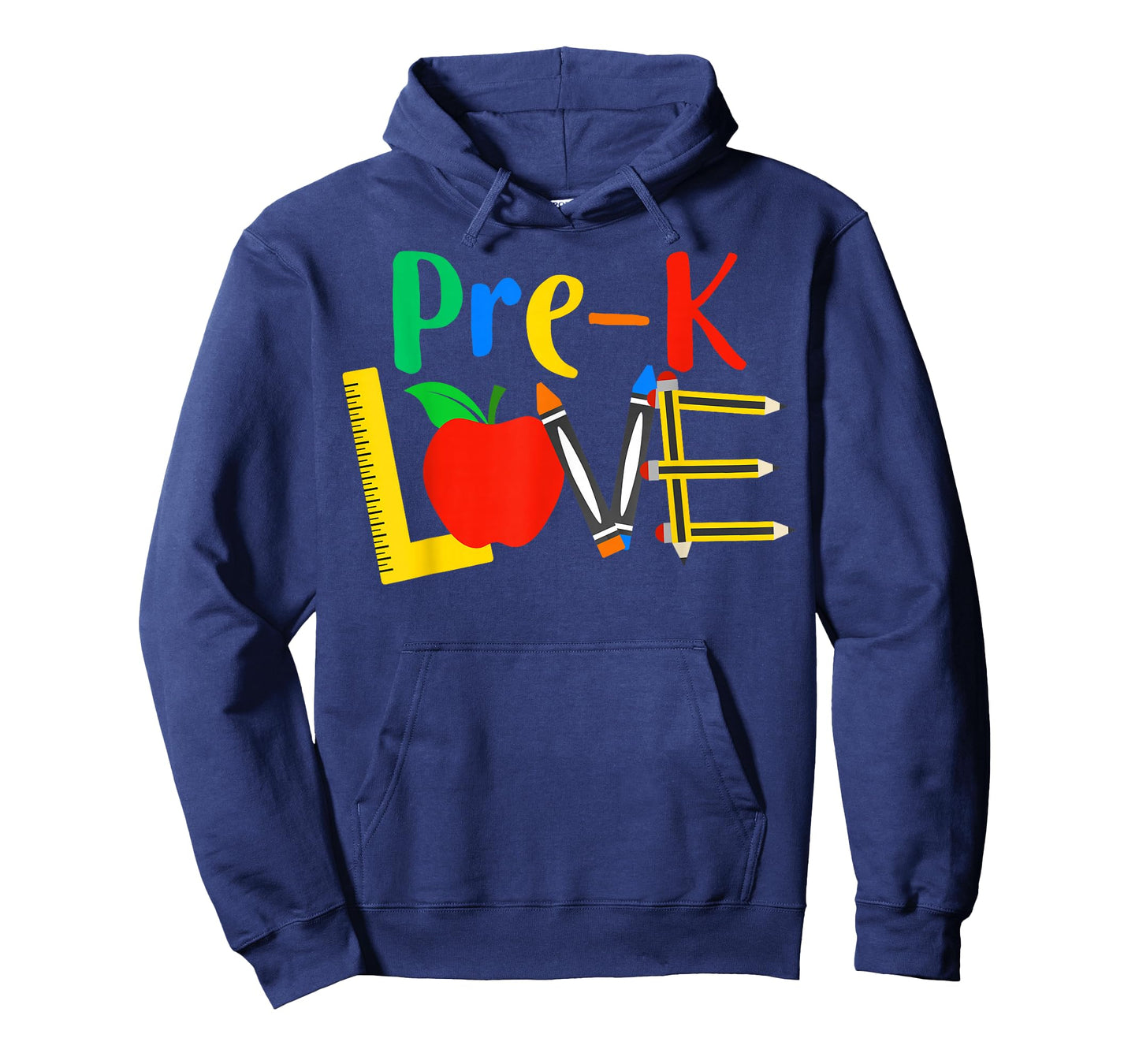 Pre-K Love, Teacher Student Classroom Gift Tools Design T-Shirt