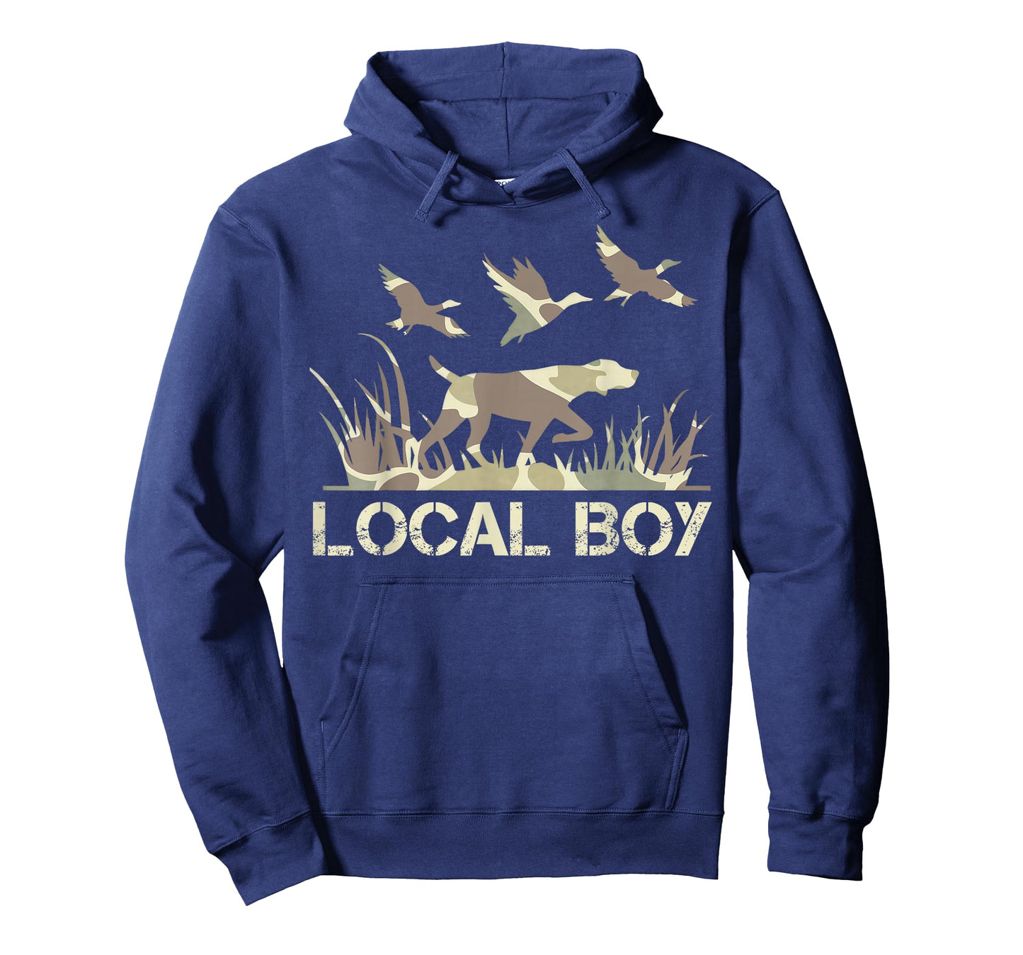 Retro Southern Boy Camouflage Hunting Dog Camo Duck Hunter T-Shirt