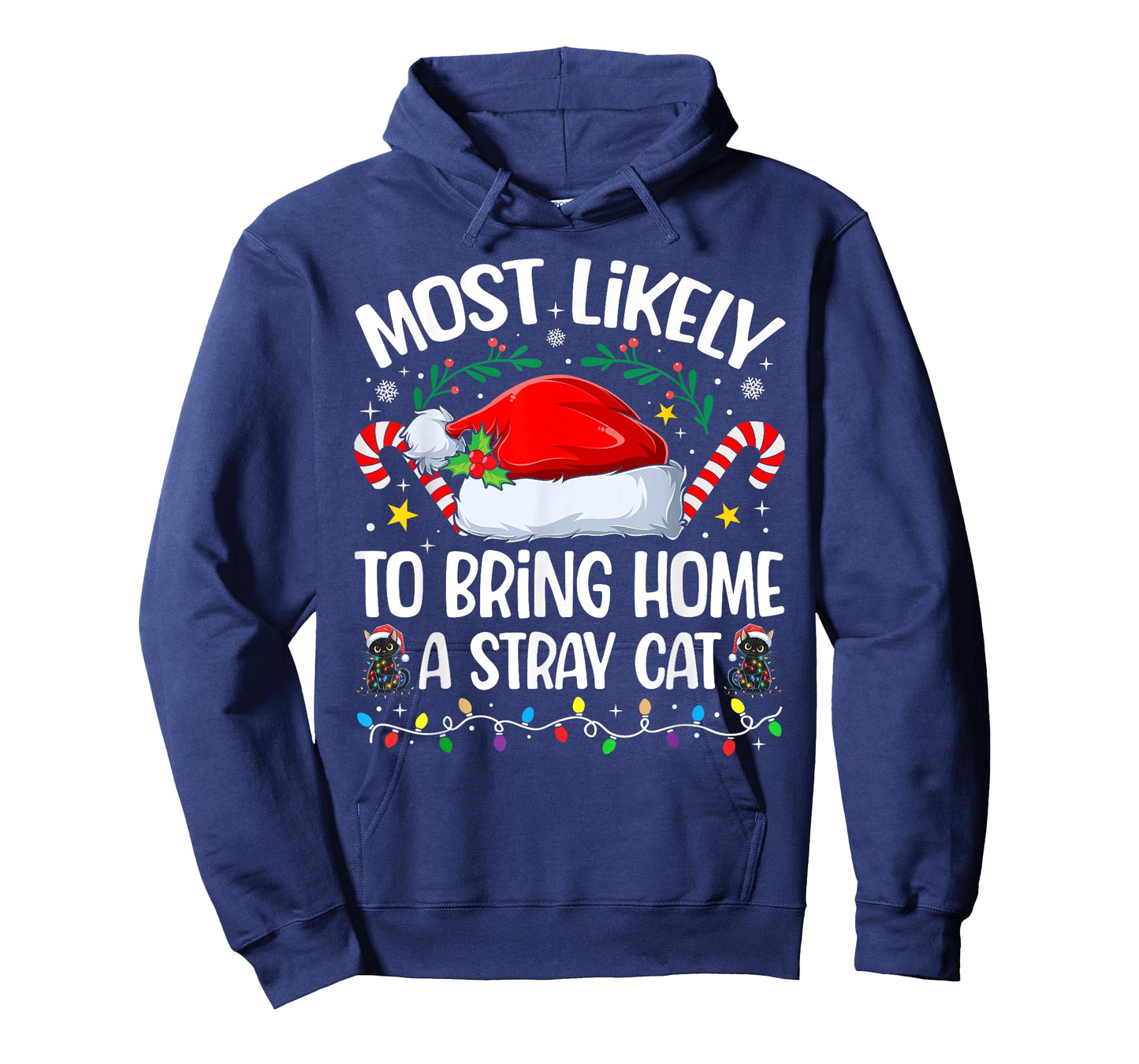 Family Christmas Most Likely to Bring Home A Stray Cat T-Shirt