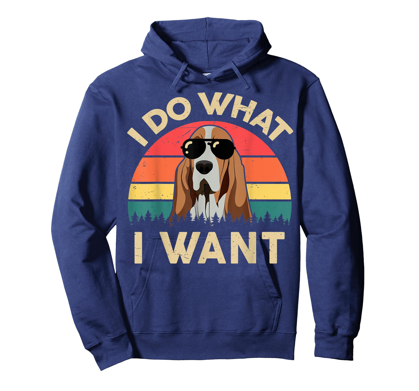 Mens Basset Hound Shirts I Do What I Want Funny Basset Hound Dad T-Shirt