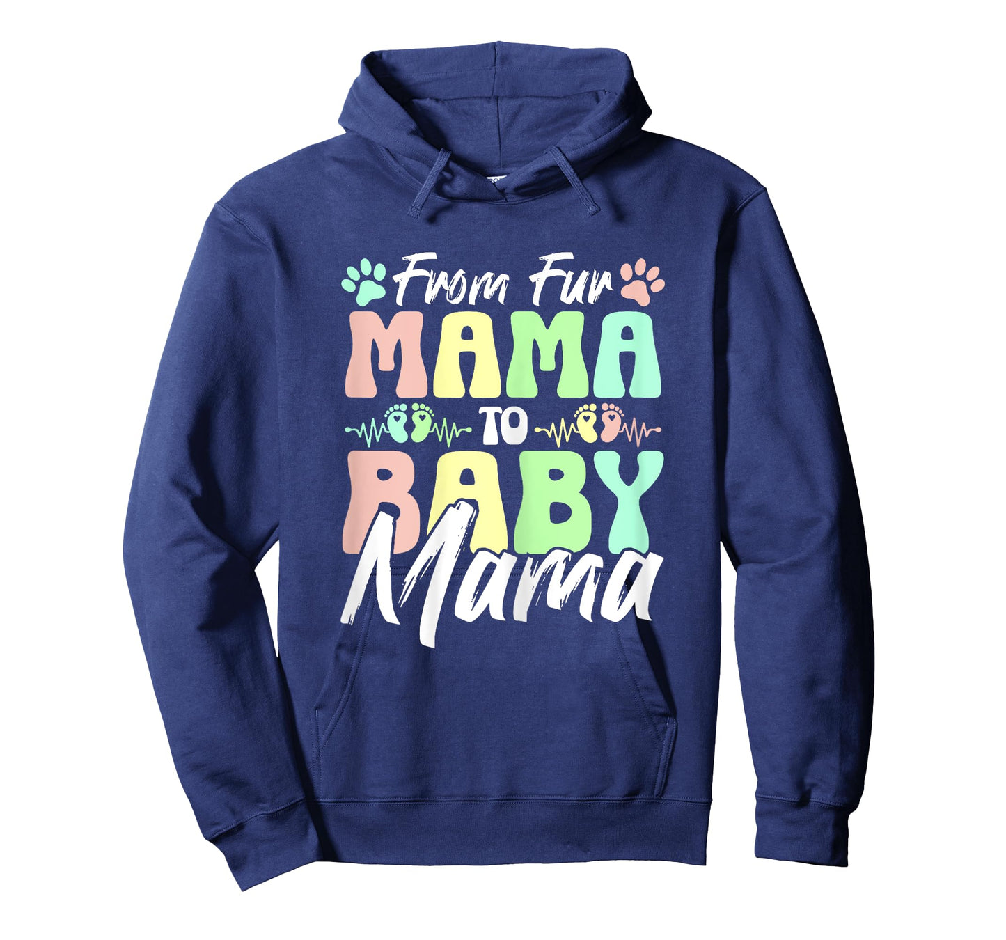 From Fur Mama To Baby Mama Dog Cat Owner New Mom Pregnant T-Shirt
