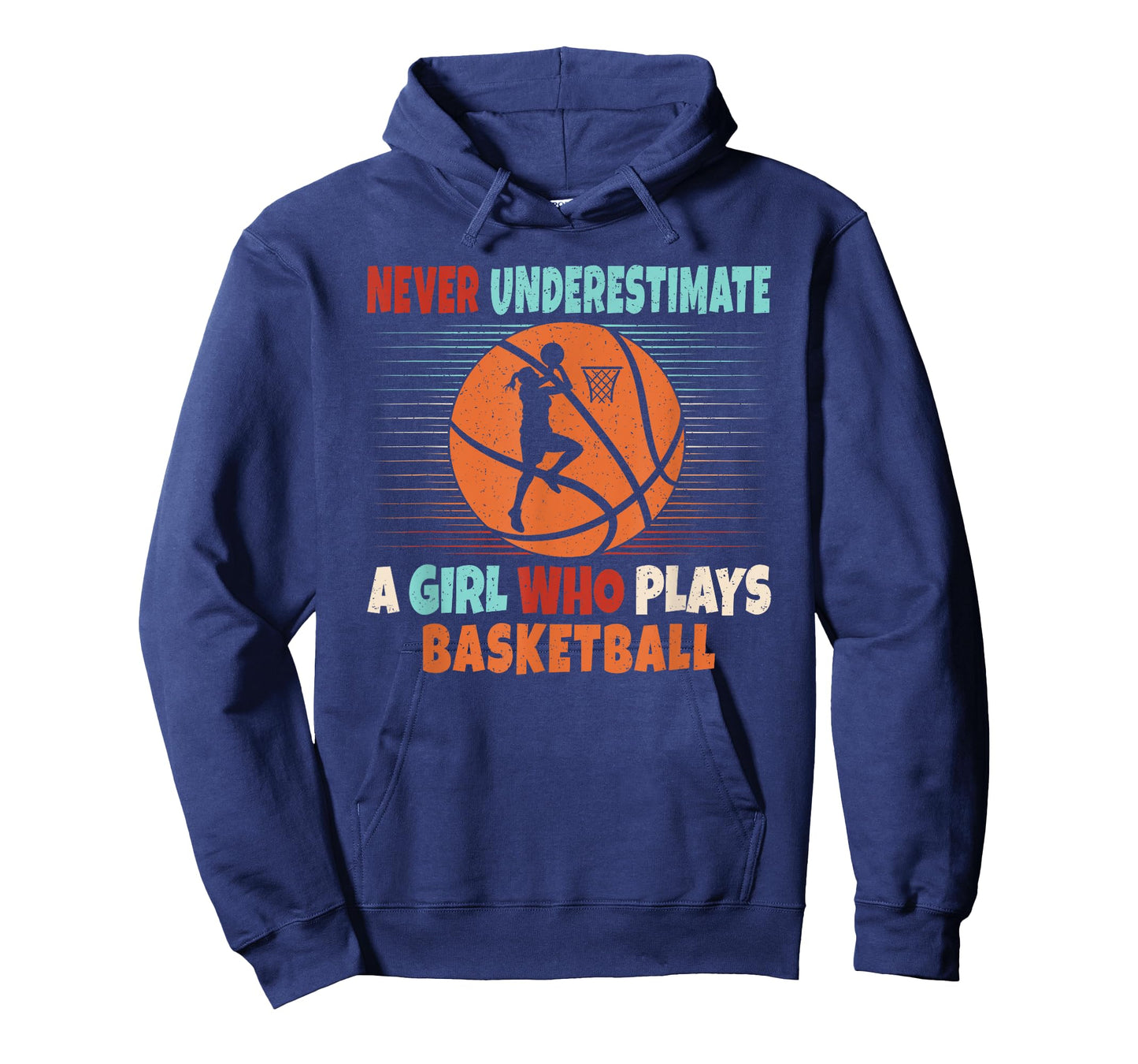 Never Underestimate A Girl Who Plays Basketball Lover T-Shirt