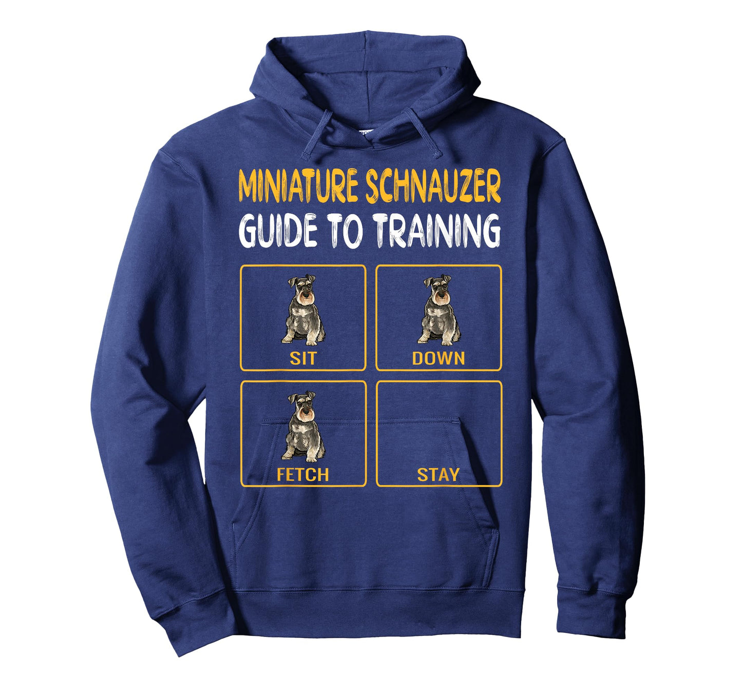 Funny Miniature Schnauzer Guide to Training Dog Obedience T-Shirt
