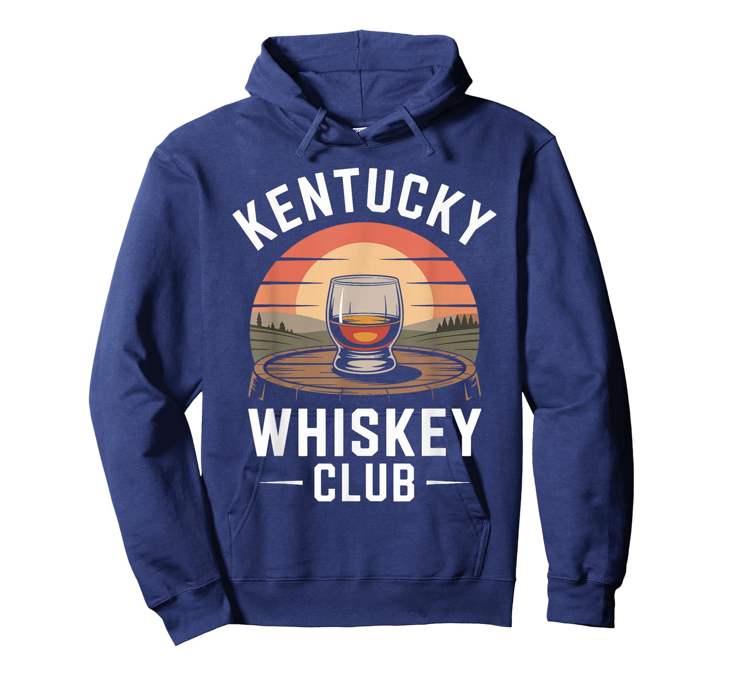Kentucky Whiskey Club Vintage Sunset Retro Bourbon T-Shirt