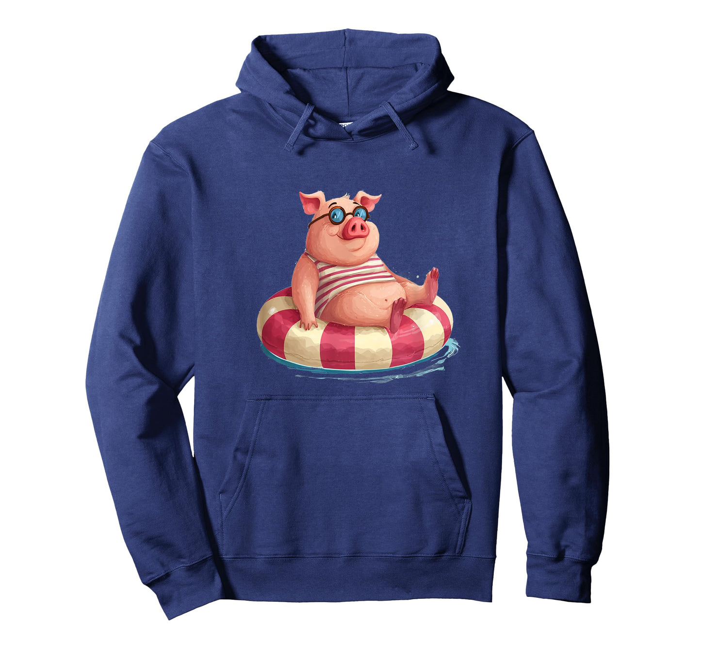 Cool Pool Ring Pig Graphic for Adults and Kids T-Shirt