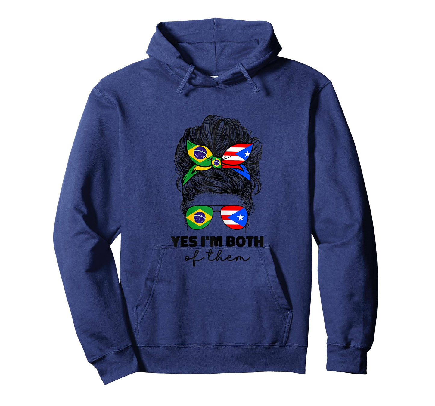 Half Brazilian And Puerto Rican Rico Brazil Flag Girl Women T-Shirt
