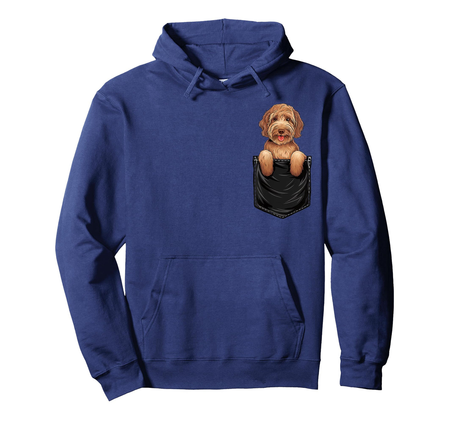 Funny Labradoodle In Pocket Dog Mom Dad T-Shirt