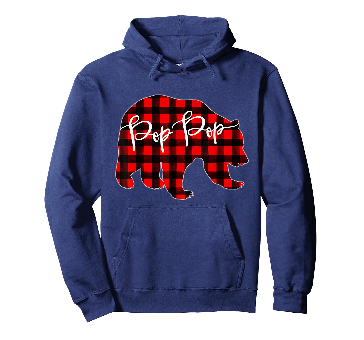 Red Plaid Pop Pop Bear Matching Family Christmas Eve Buffalo T-Shirt