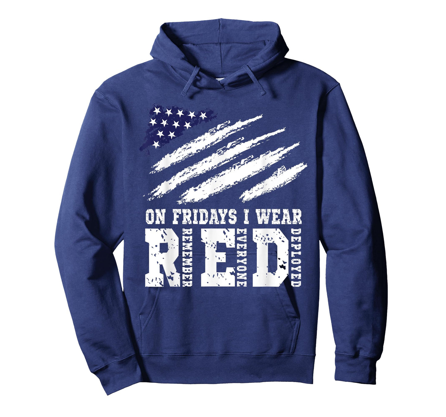 On Fridays I Wear Red USA Support American Troops T-Shirt