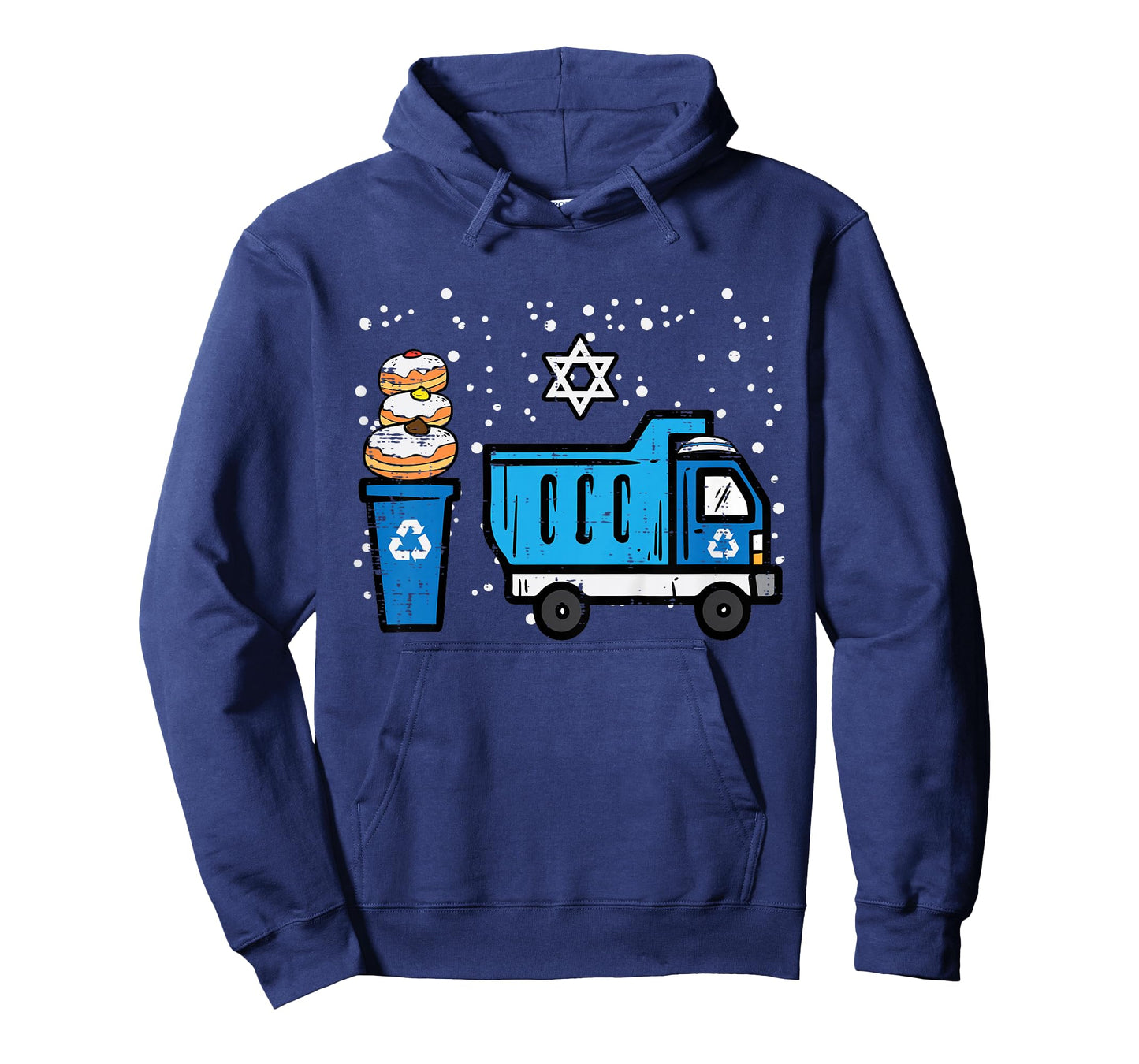 Kids Hanukkah Dump Recycling Truck Chanukah Boys Toddler Youth T-Shirt