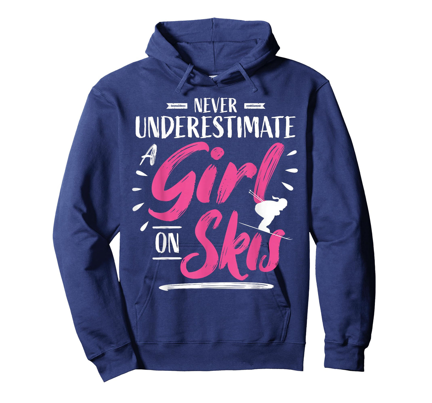 Ski Girl Skiing Never Underestimate A Girl - Skier T-Shirt