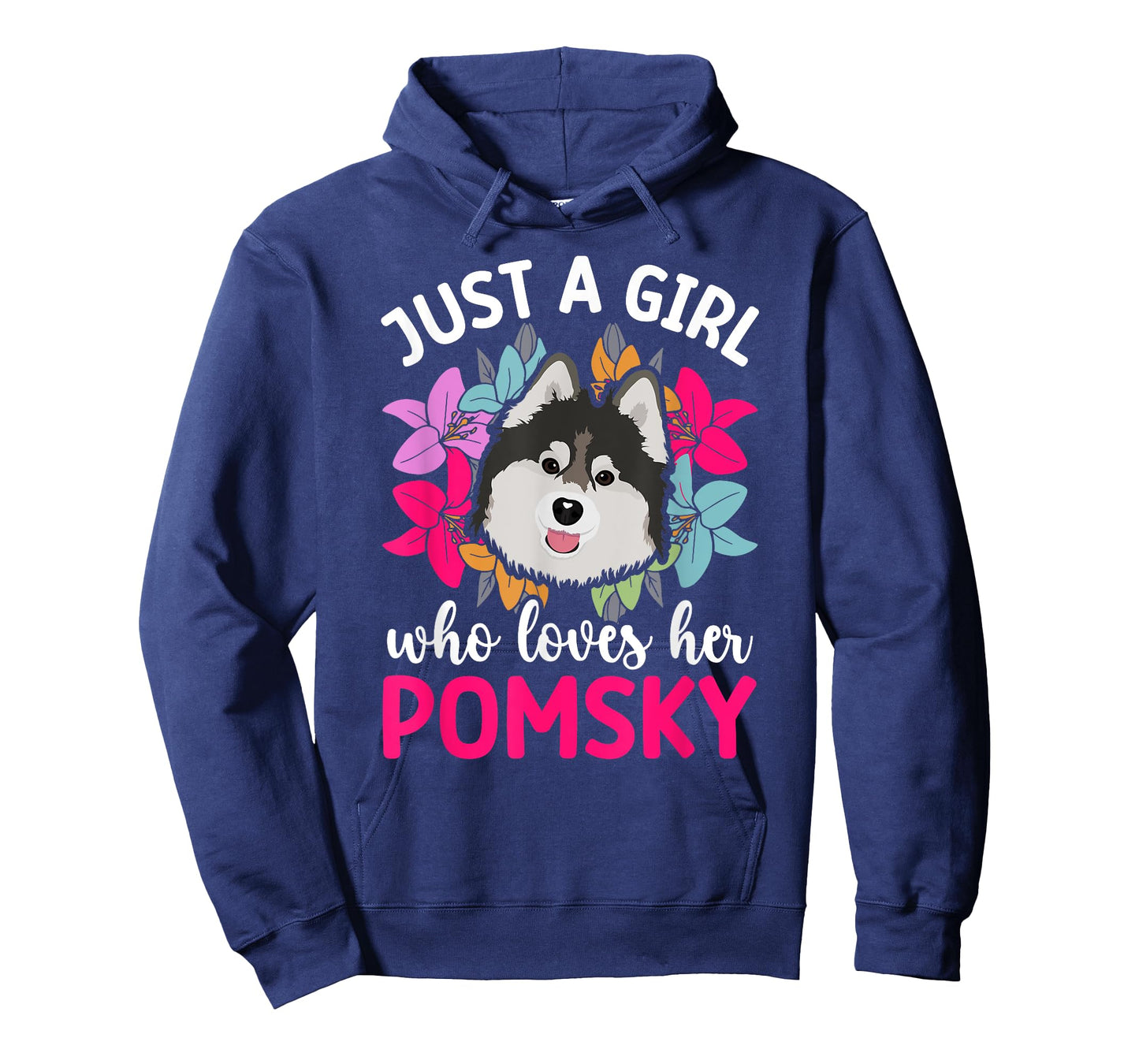 Girl Who Loves Pomsky Mom Pomsky Owner Pomsky Lover T-Shirt