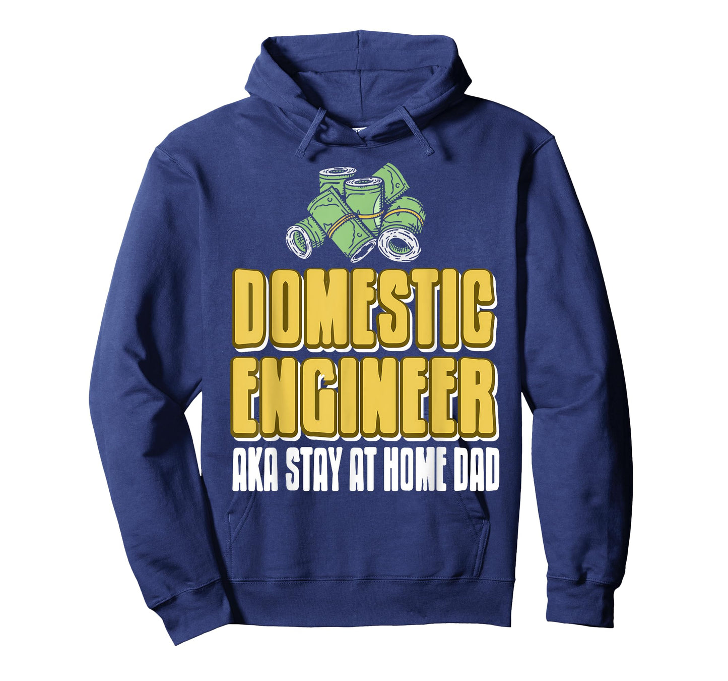 Domestic Engineer Funny Stay at Home Dad Humor T-Shirt