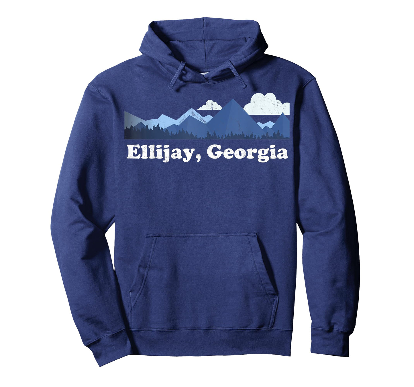 Cute Ellijay Georgia GA Retro Blue Ridge Mountains T-Shirt