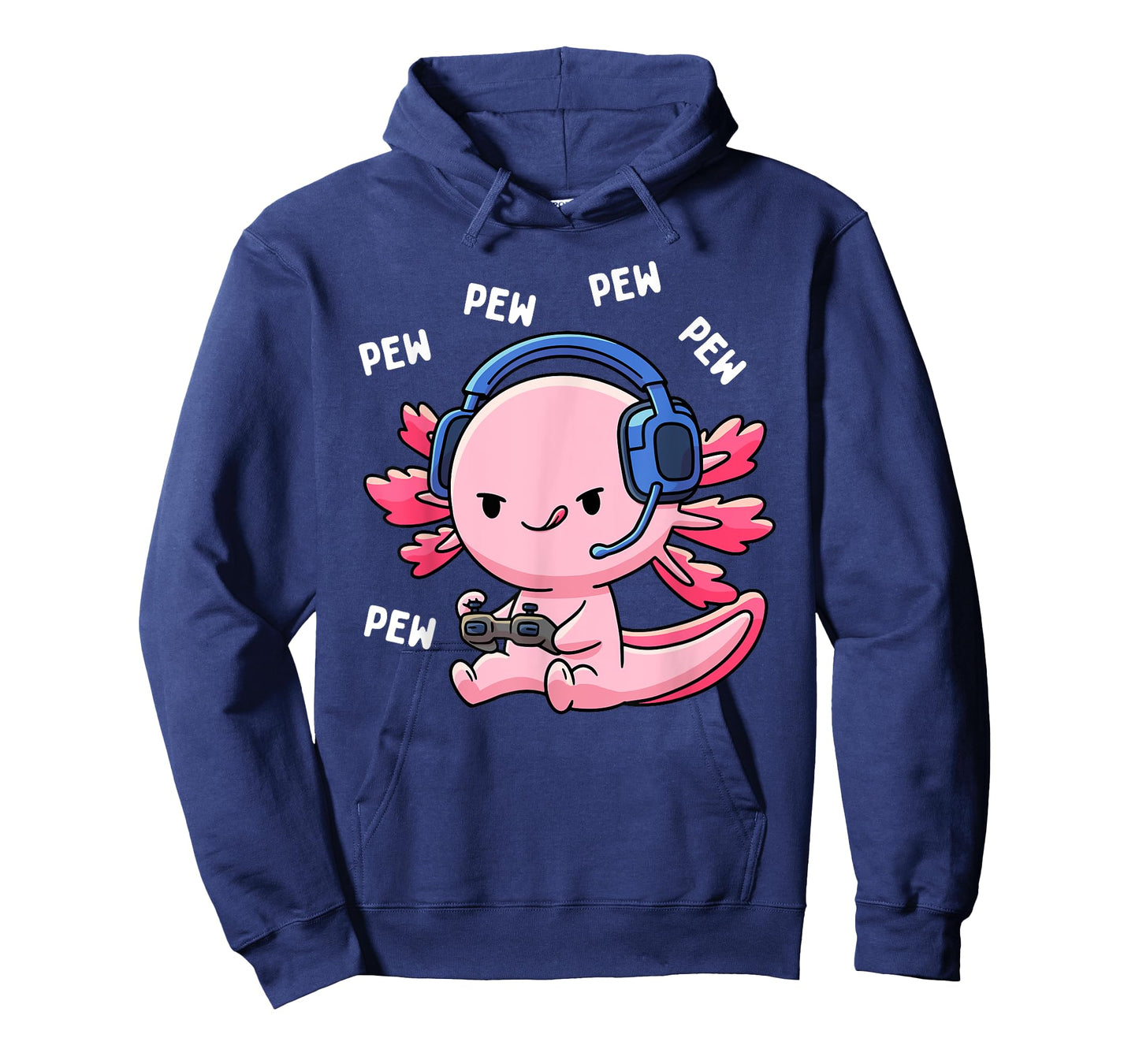 Axolotl Gaming Kids Boys Girls Anime Video Game Pew Gamer T-Shirt Small