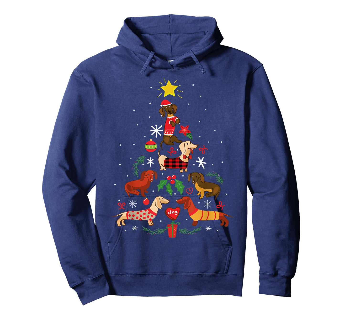Funny Dachshund Christmas Tree Shirt Ornament Decor Gift T-Shirt
