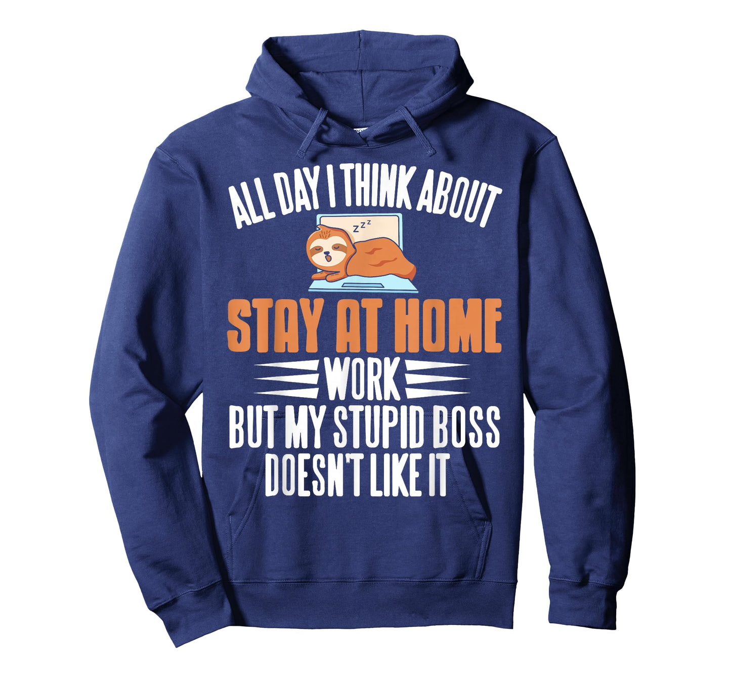 Funny Stay at Home Work Thinking Sloth Humor for Dads T-Shirt