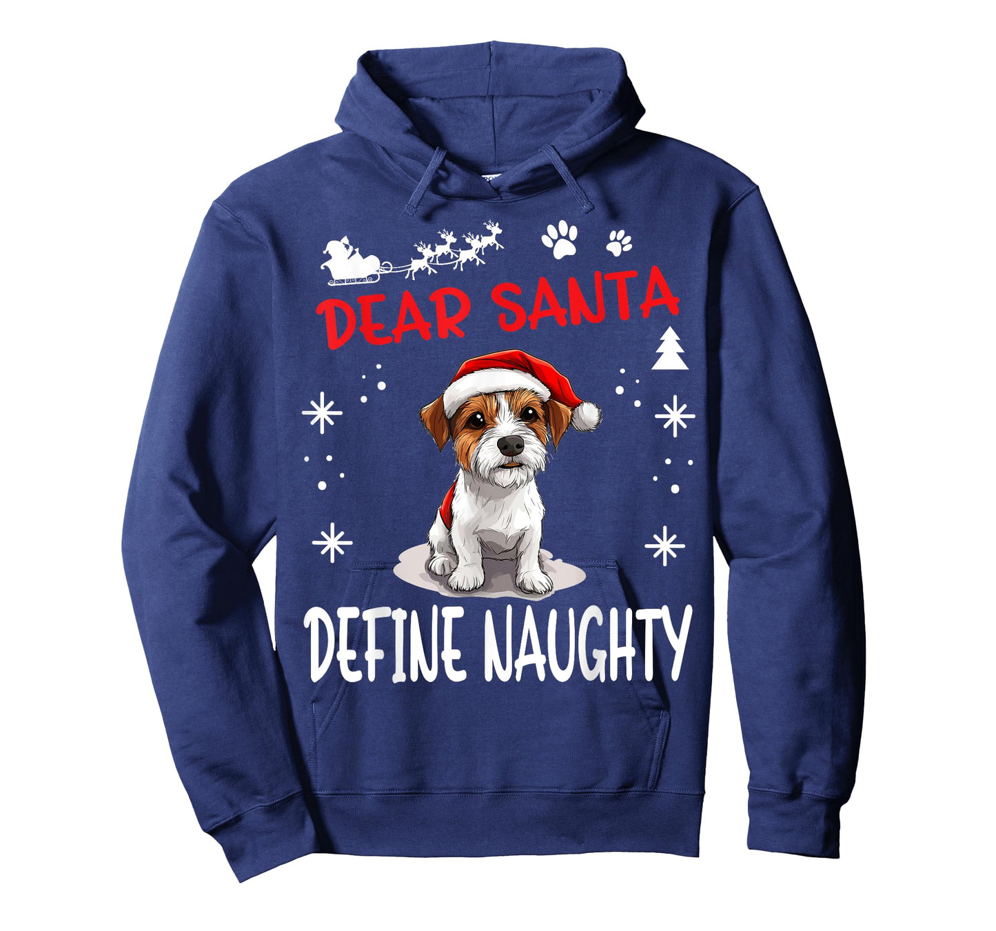 Cute Parson Russell Terrier Dog Christmas Dear Santa Define T-Shirt