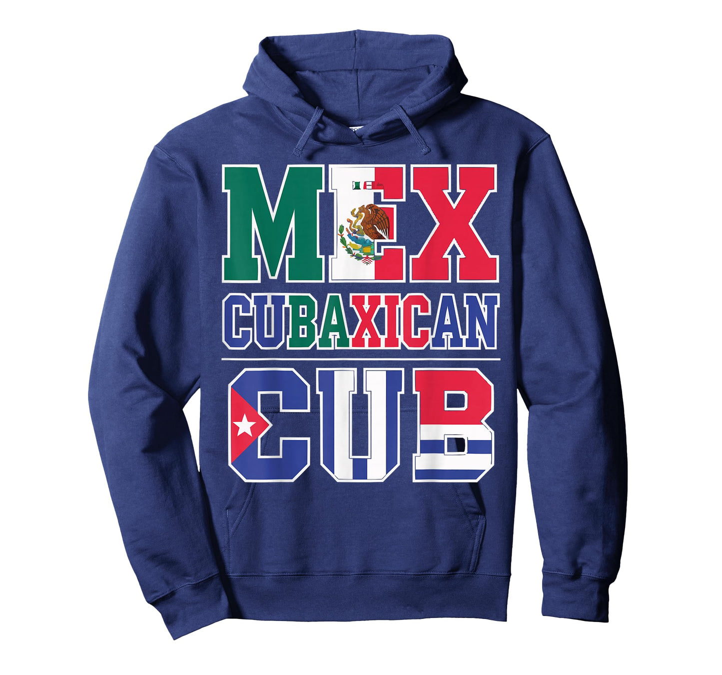 Half Cuban Half Mexican Country Mexico Flag Cuba T-Shirt