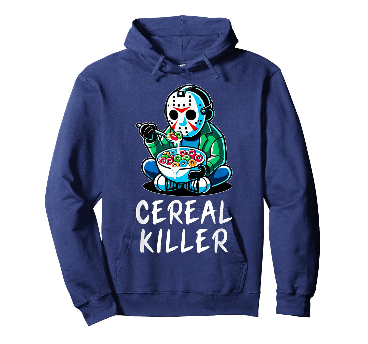 Halloween Spirit Funny Halloween Character Breakfast Cereal Killer Gift Unisex-Adults Black T-Shirt