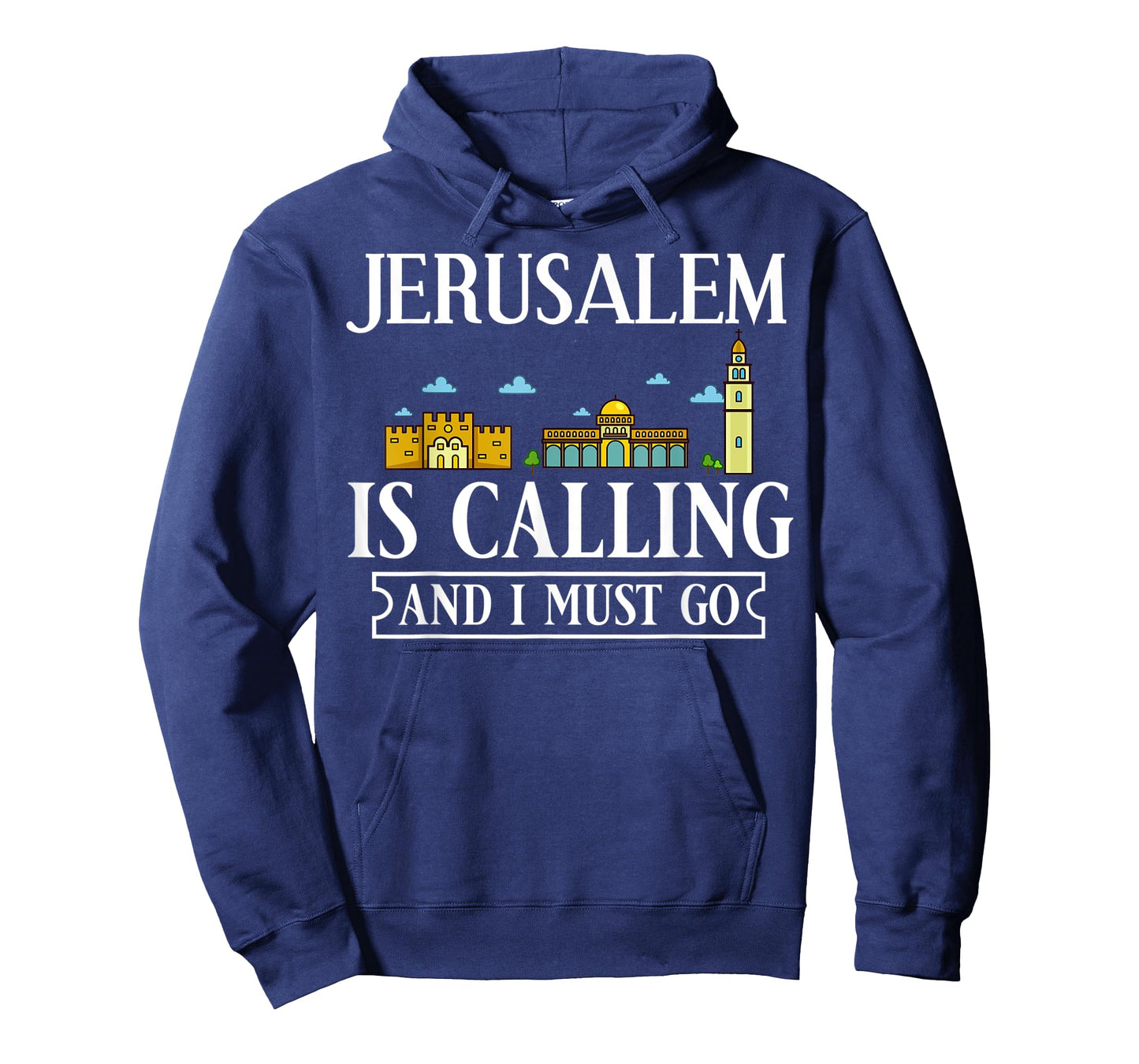 Jerusalem Israel City Skyline Map Travel T-Shirt