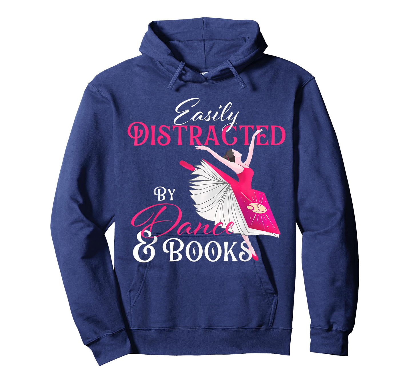 Easily Distracted by Dance & Books - Ballet Dancer Ballerina T-Shirt