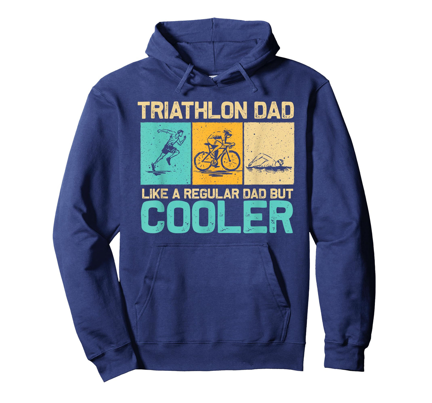 Funny Triathlon Design For Men Dad Swim Bike Run Triathletes T-Shirt