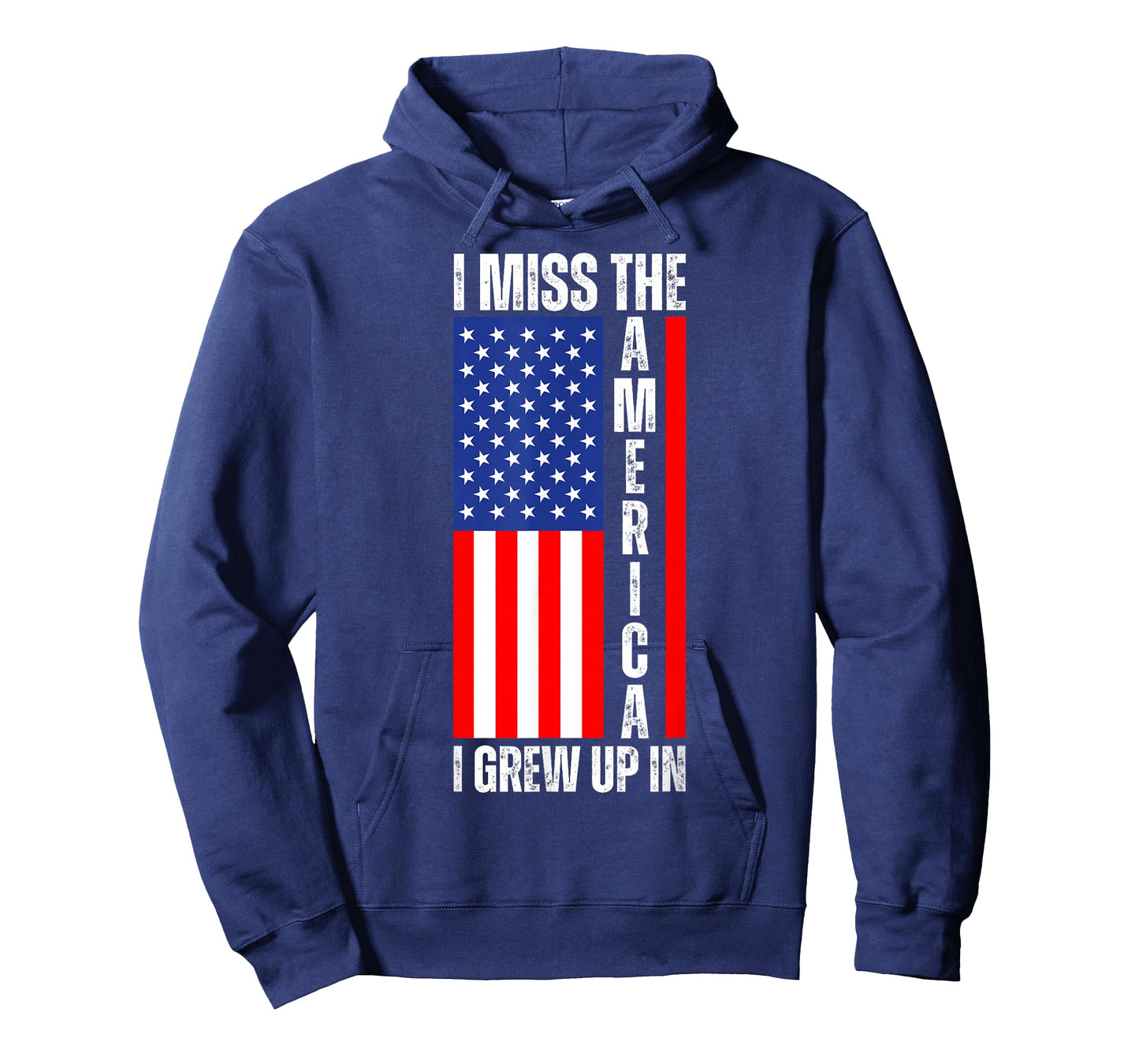 I Miss The America I Grew Up In - Upside Down American Flag T-Shirt