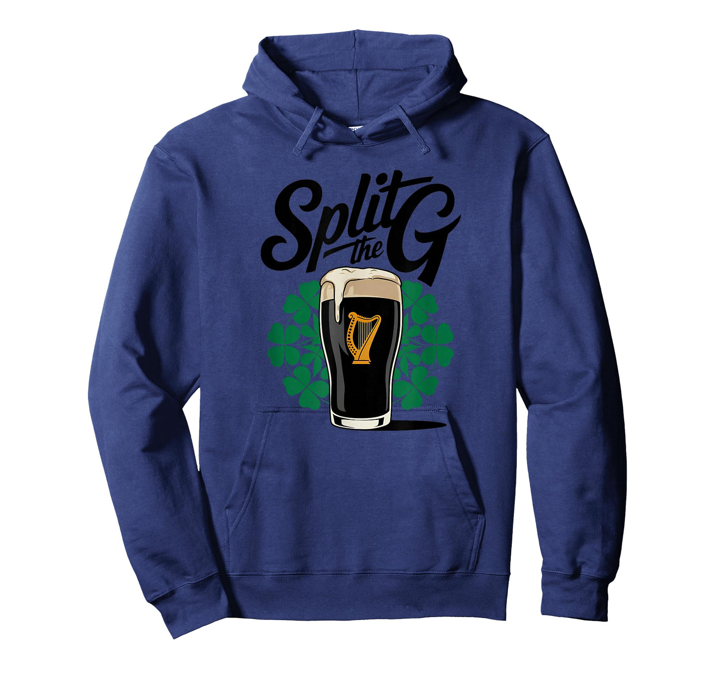 Irish Beer Split The G Shamrock Pint T-Shirt