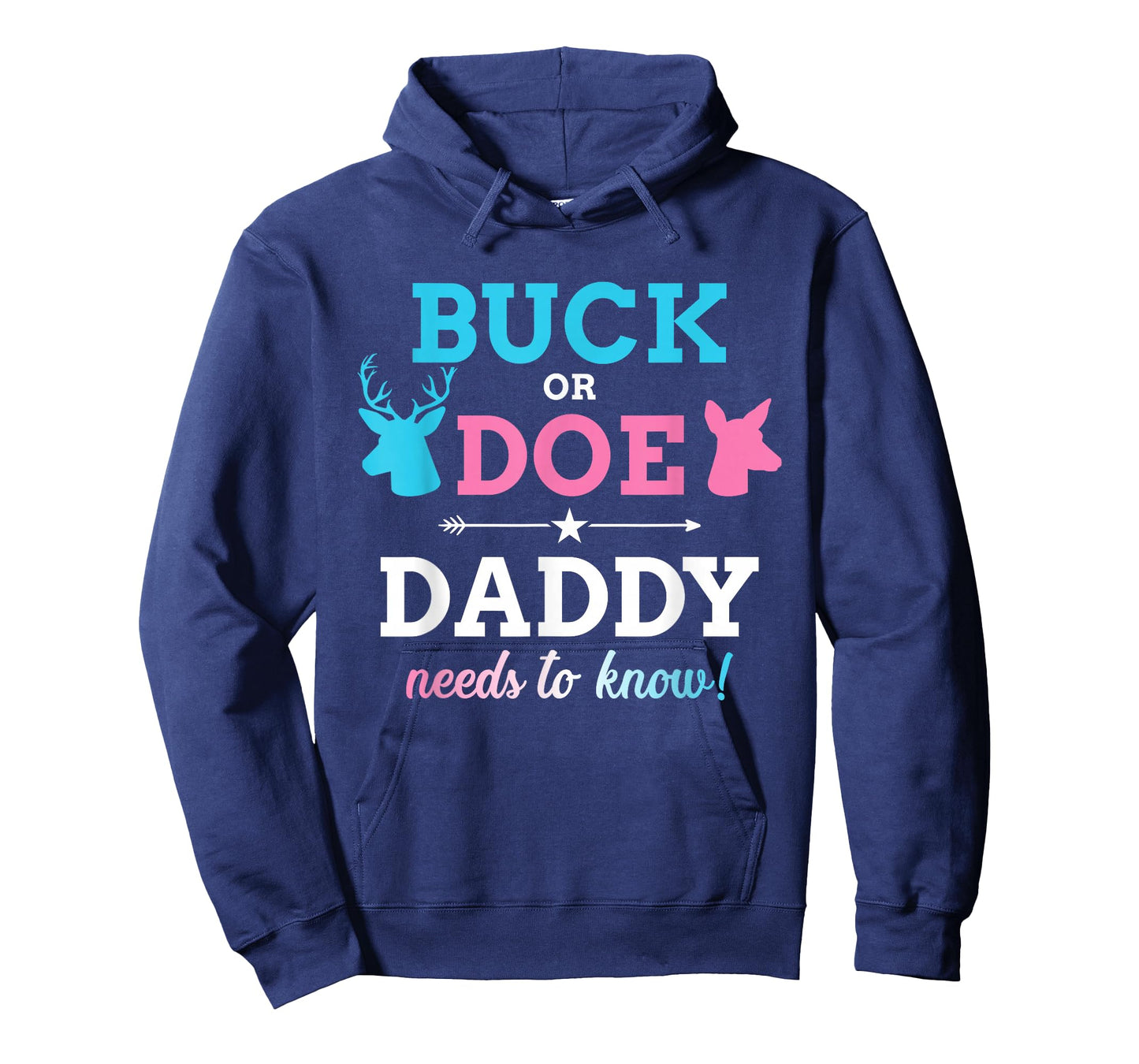 Gender reveal buck or doe daddy matching baby party T-Shirt