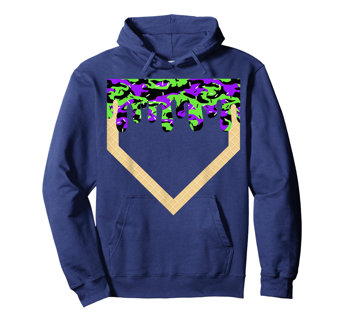 Halloween Baseball Home Plate Drip Baseball Lifestyle Boys T-Shirt