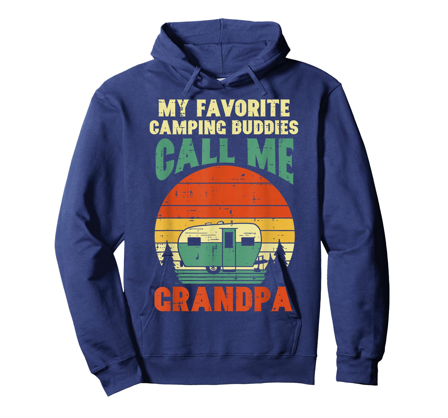 Favorite Camping Buddies Grandpa Retro Grandfathers Day Men T-Shirt