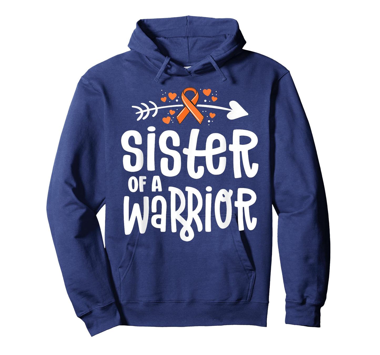 Sister of a Warrior Orange Family Leukemia Cancer Awareness T-Shirt