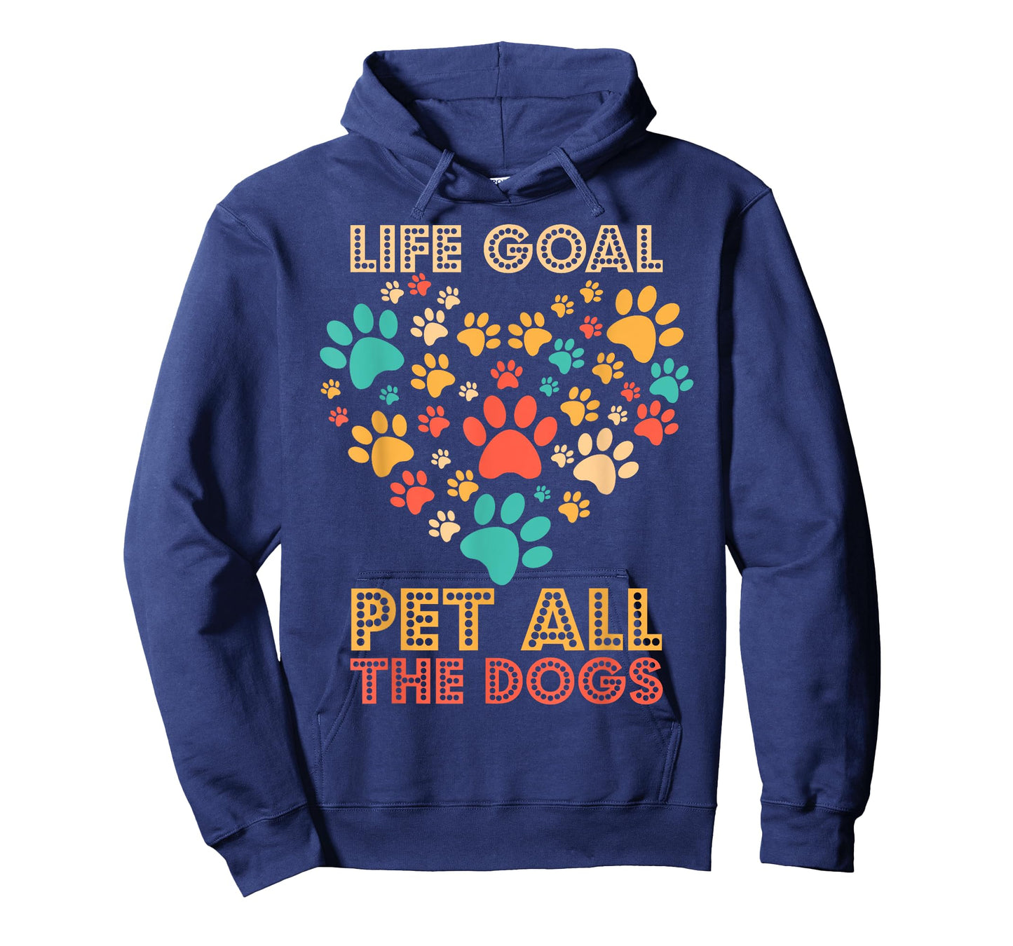 Life Goal Pet All The Dogs Vintage Funny Dog Lover Men Women Girls Kids T-Shirt
