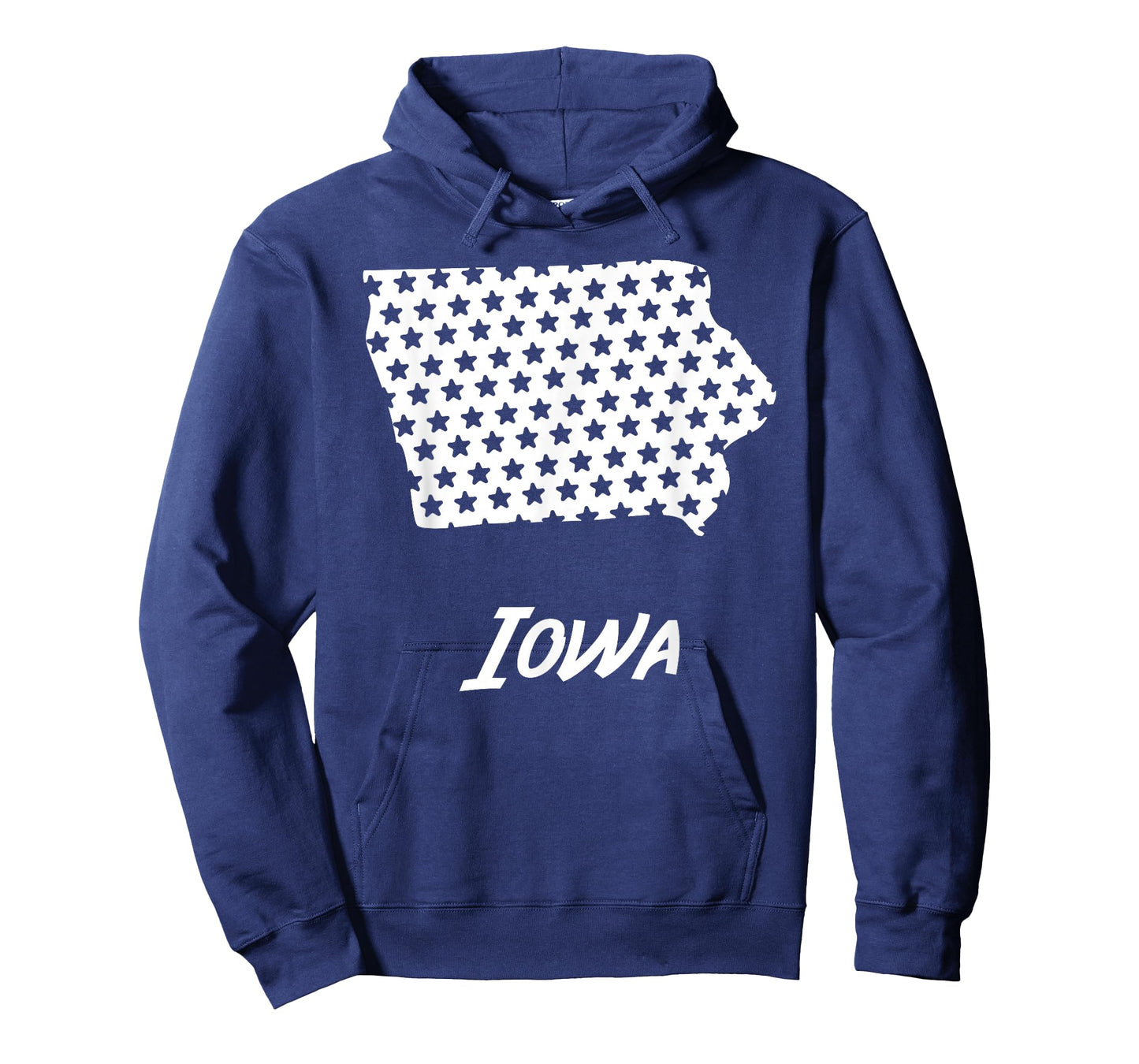 Iowa USA State Outline Stars Vintage Retro Design T-Shirt