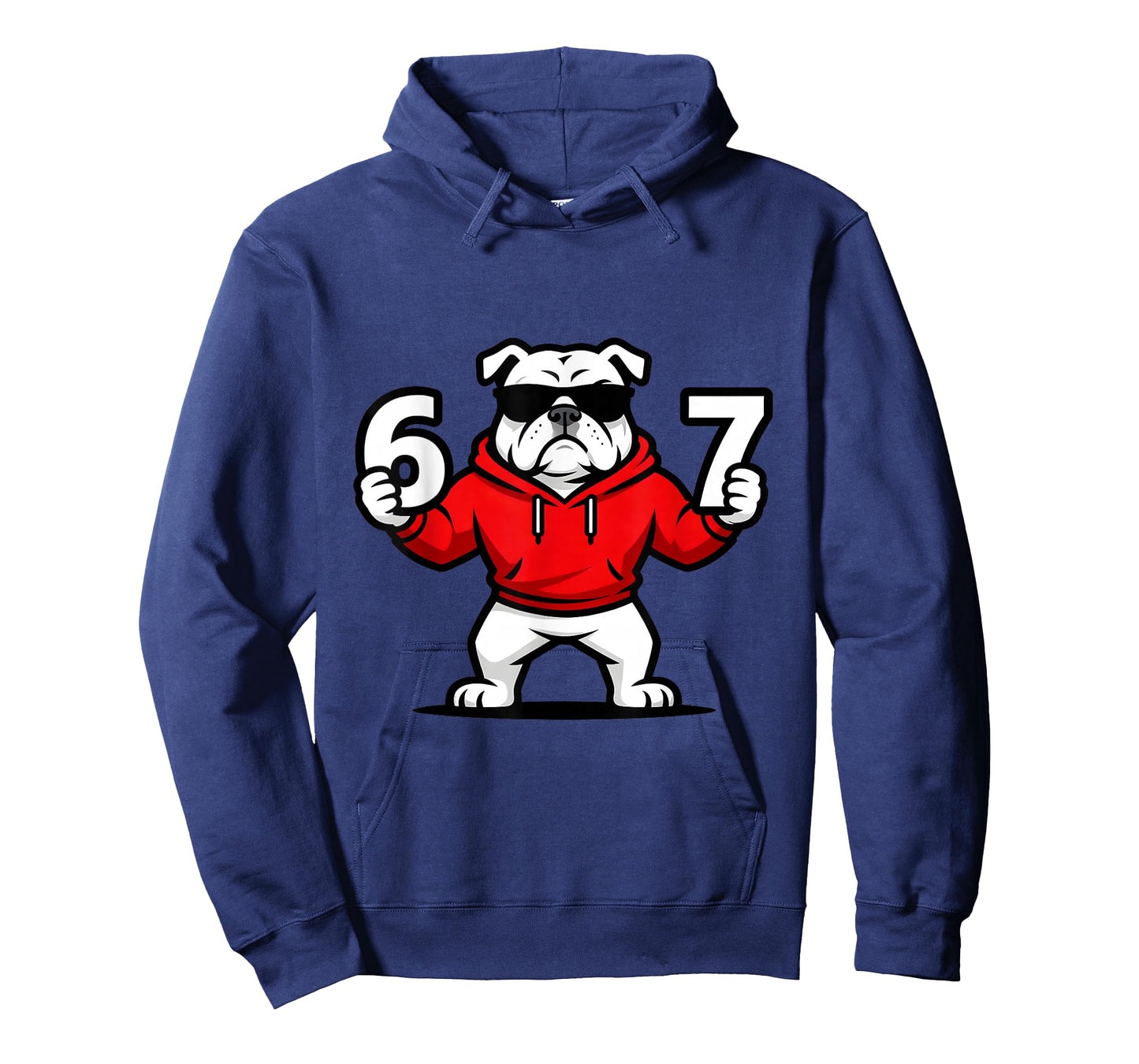 Fun Six Seven Meme Bulldogs Number 6 and 7 T-Shirt