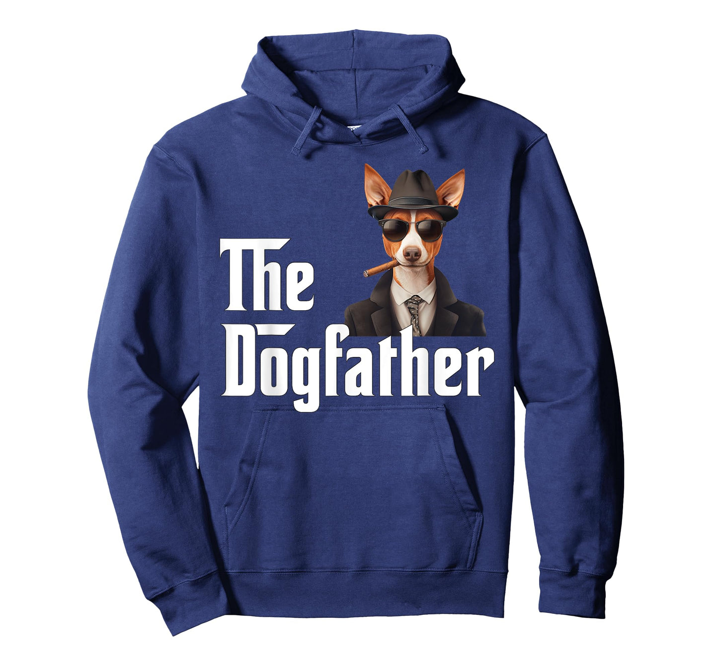 Funny Basenji Dog Dad Design - The Dogfather T-Shirt